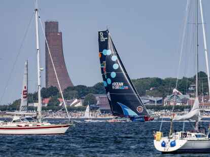 Die Ocean-Race-Flotte passierte auf der sechsten Etappe Kiel.