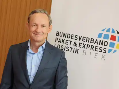 Marten Bosselmann stellte die Post- und Paket-Studie des Branchenverbandes Biek  vor.