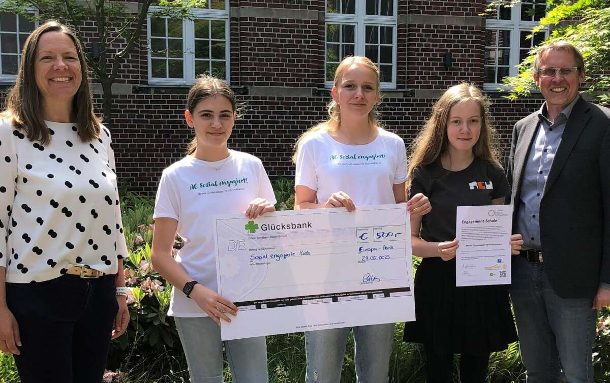 AG des Neuen Gymnasiums Wilhelmshaven für Deutschen Ehrenamtspreis