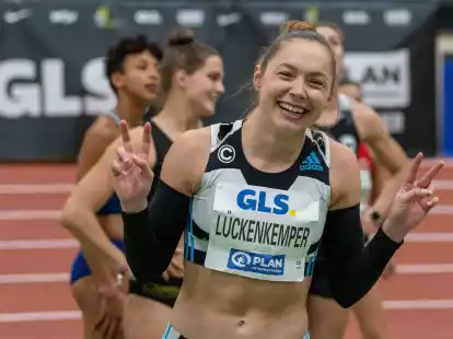 Siegte in Dessau &uuml;ber die 100 Meter in 11,04 Sekunden: Gina L&uuml;ckenkemper.