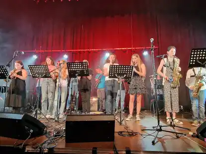 Die Bigband unter der Leitung von Elmar Stamm begeisterte das Publikum.