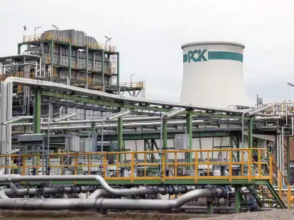 Die Raffinerie PCK in Schwedt versorgt Berlin und gro&szlig;e Teile des Nordostens Deutschlands mit Treibstoff.