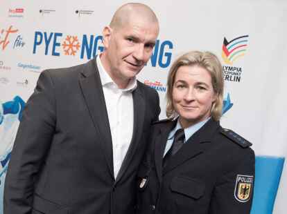 Claudia Pechstein und ihr Lebensgef&auml;hrte Matthias Gro&szlig;e: &laquo;Wir haben vor der Auseinandersetzung keine Angst.&raquo;