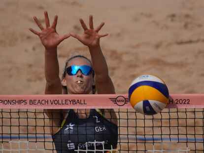Louisa Lippmann trifft bei der EM mit Laura Ludwig zun&auml;chst auf ein Duo aus &Ouml;sterreich.