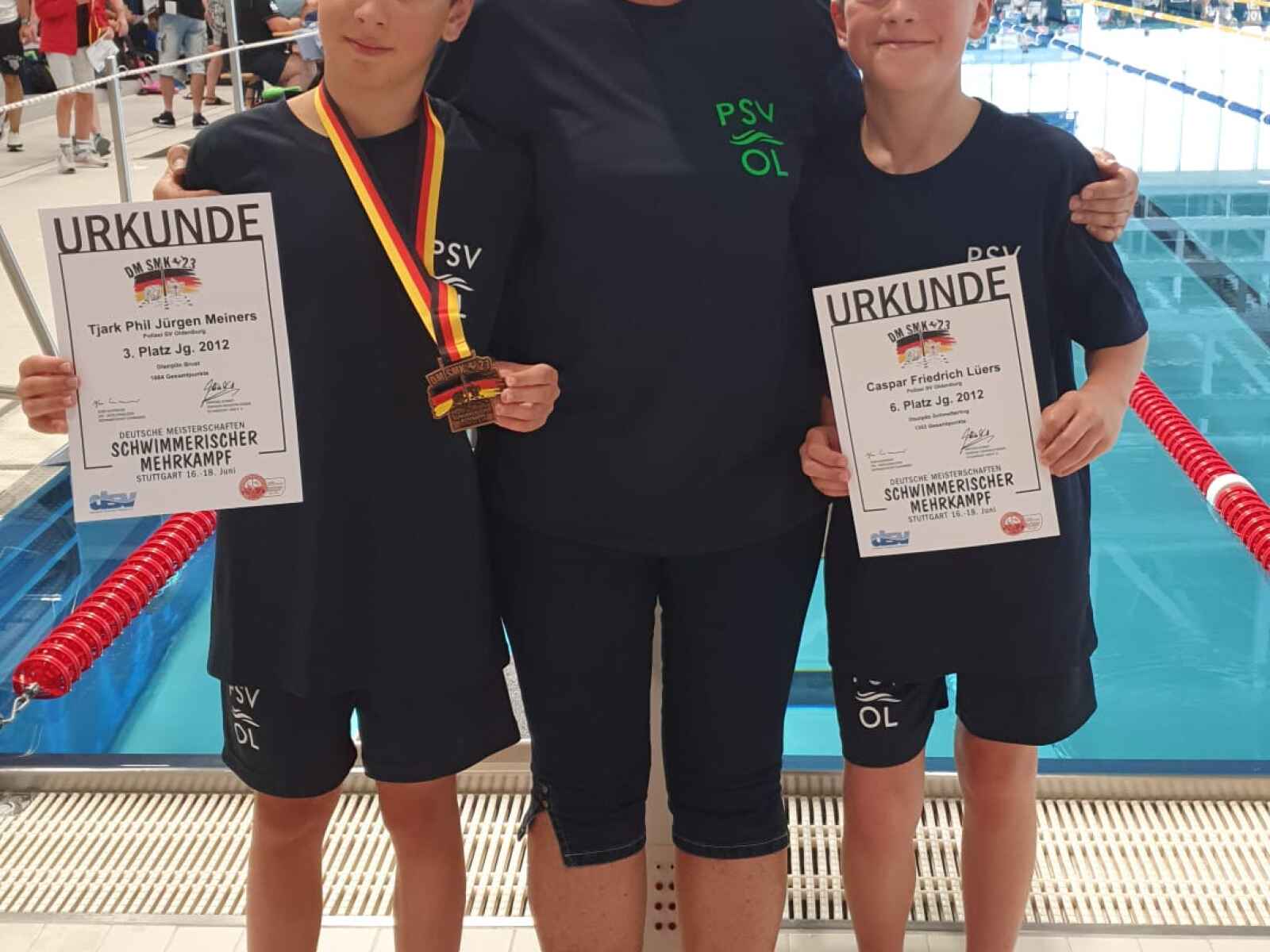 Mehrkampf-DM im Schwimmen Tjark Meiners vom Polizei SV Oldenburg holt Bronze