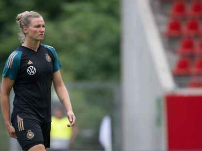 DFB-Kapit&auml;nin Alexandra Popp freut sich auf die kommende WM.