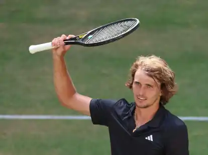 Hat Spa&szlig; in Halle: Alexander Zverev.