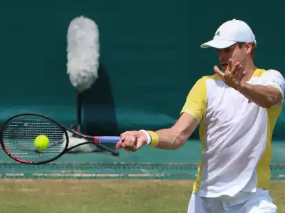 Setzte sich &uuml;berraschend gegen Stefanos Tsitsipas durch: Yannick Hanfmann.