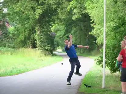 Michael Meints vom KBV Wiesederfehn setzte sich in nach hartem Kampf durch.