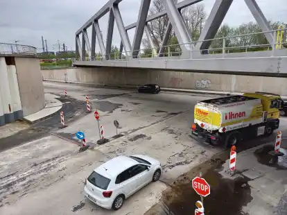 Dauerbaustelle Trogstrecke: Die Stadt muss nachfinanzieren.