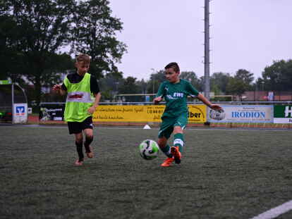 Der Kunstrasen &ndash; wichtig f&uuml;r den Spielbetrieb des FSV, aber nur bis 20 Uhr zu nutzen.
