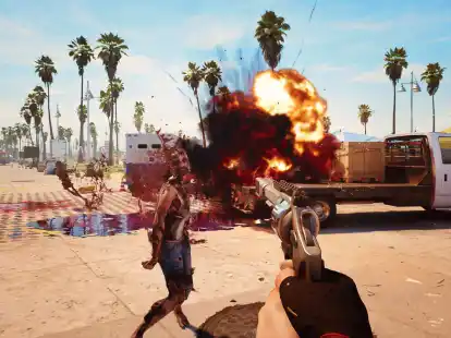 Venice Beach einmal anders: In &laquo;Dead Island 2&raquo; gibt sich Los Angeles von einer gruseligen Seite.