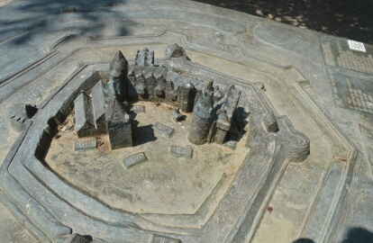 Modell der Burganlage in Delmenhorst. Bild: Wolfgang Bednarz