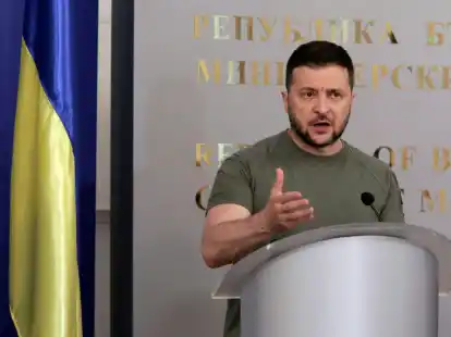 Der ukrainische Pr&auml;sident Wolodymyr Selenskyj wirbt weiterhin f&uuml;r eine Nato-Mitgliedschaft seines Landes.
