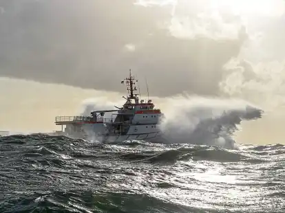 <p>Der gr&ouml;&szlig;te deutsche Seenotrettungskreuzer, die &bdquo;Hermann Marwede&ldquo;.</p>