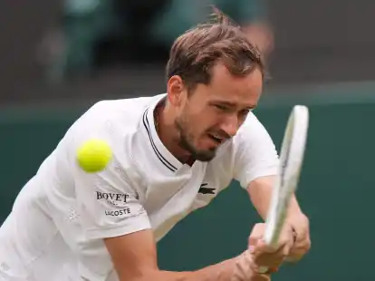 Steht in Wimbledon im Achtelfinale: Daniil Medwedew.