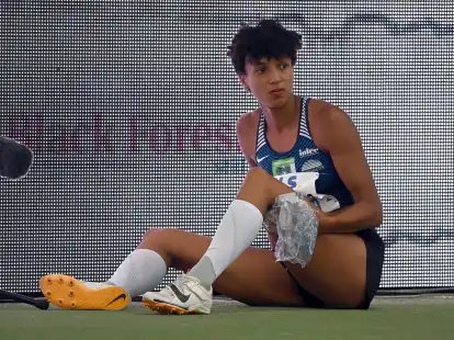 Verletzte sich in Kassel: Malaika Mihambo.