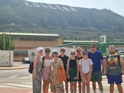 Die Delegation des Jugendtreffs der Baptistengemeinde Jever in Cullera.