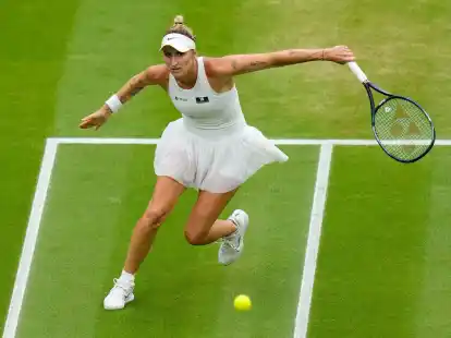 Marketa Vondrousova hofft ebenso wie Finalgegnerin Ons Jabeur auf den Gewinn ihres ersten Grand-Slam-Titels.