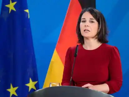 Bundesau&szlig;enministerin Annalena Baerbock nimmt am Festakt zum 25. Jahrestag der Gr&uuml;ndung des Internationalen Strafgerichtshofs teil.