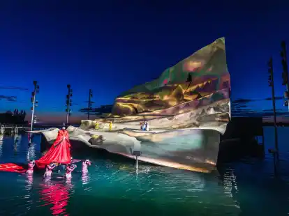 Puccinis &laquo;Madame Butterfly&raquo; auf der Seeb&uuml;hne in Bregenz.