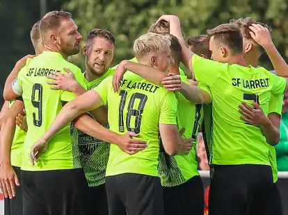 Die Sportfreunde Larrelt stehen nach dem Sieg gegen SV Holtland im Halbfinale