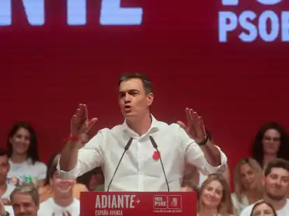 Pedro Sanchez, aktueller Regierungschef von Spanien und sozialistischer Kandidat bei der kommenden Wahl.