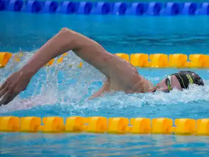 Hat &uuml;ber 400 Meter Freistil nach 3:42,20 Minuten angeschlagen: WM-Dritter Lukas M&auml;rtens.
