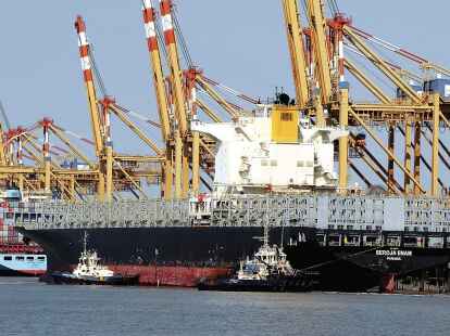 Beim Containerumschlag wie hier in Bremerhaven ist der Logistikbereich besonders wichtig.