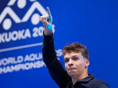 Feiert seinen dritten WM-Titel in Japan:&nbsp;Der 21-j&auml;hrige Leon Marchand.