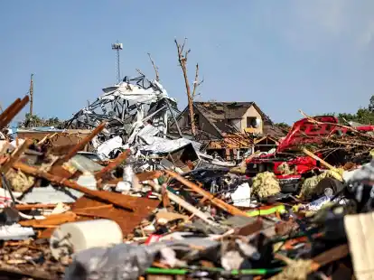 Ein Tornado hat in Perryton im US-Bundesstaat Texas im Juni schwere Sch&auml;den verursacht.