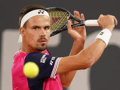 Daniel Altmaier bezwang Andrej Rubljow im Achtelfinale von Hamburg in zwei S&auml;tzen.