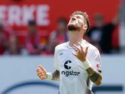 St. Paulis Marcel Hartel sorgte f&uuml;r den Siegtreffer.