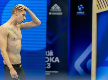 Entt&auml;uschte bei der WM:&nbsp;Schwimmer Florian Wellbrock.