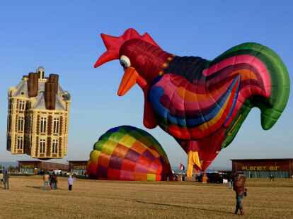 Ballone in vielen Formen und Farben: Da ist dem Hobbyfotografen so einiges vor die Linse gekommen.