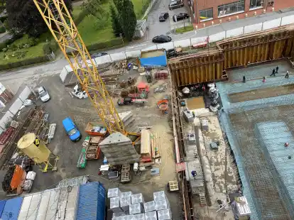Beim Neubau des St.-Josefs-Hospitals geht es voran.