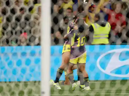 Die Kolumbianerinnen haben sich f&uuml;r das WM-Viertelfinale qualifiziert.