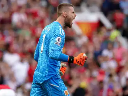 David de Gea stand zuletzt f&uuml;r Manchester United zwischen den Pfosten.
