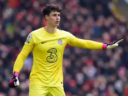 Torwart Kepa Arrizabalaga steht noch beim FC Chelsea unter Vertrag.