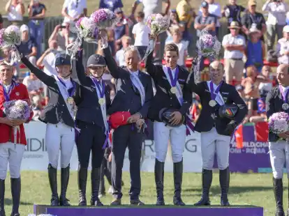 Die deutschen Vielseitigkeitsreiter hatten im vergangenen Jahr WM-Gold gewonnen.