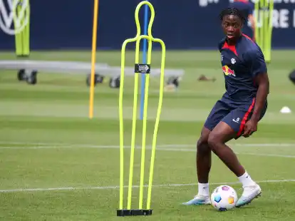 Leipzigs El Chadaille Bitshiabu f&auml;llt mit einem Innenbandriss lange aus.