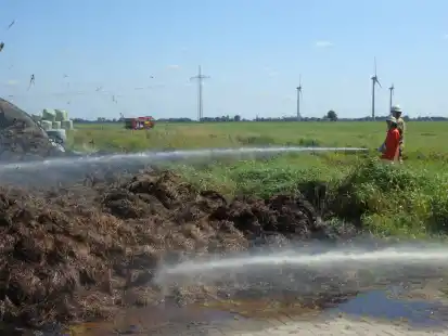 Die Feuerwehr musste einen Silobrand l&ouml;schen.