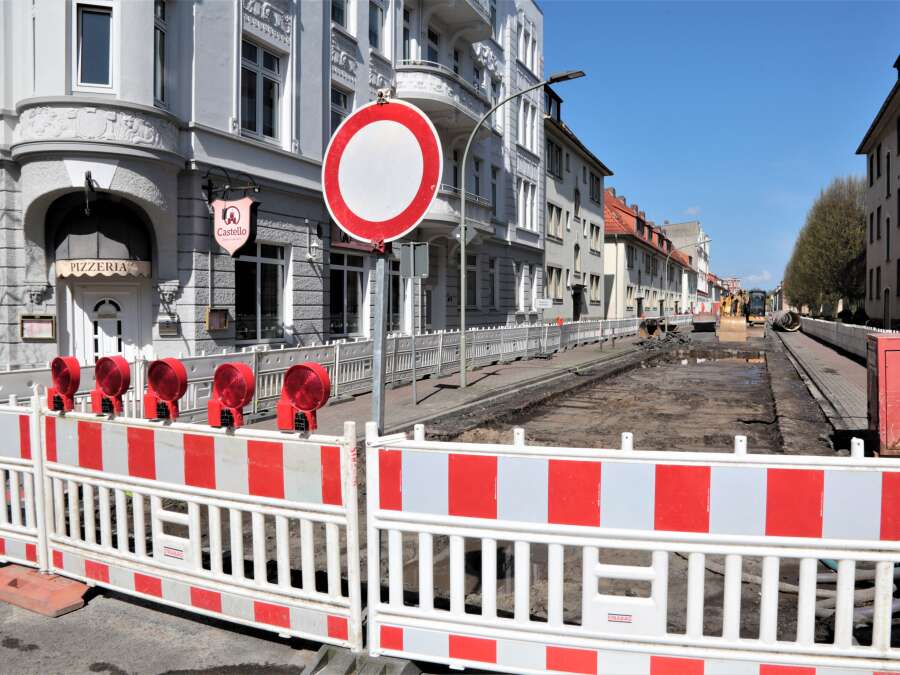 Die Freigabe der Werftstraße in Wilhelmshaven erfolgt erst am Dienstag