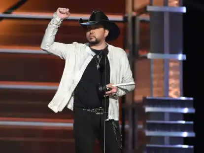US-Countrys&auml;nger Jason Aldean bei der Verleihung der Country Music Awards 2018.