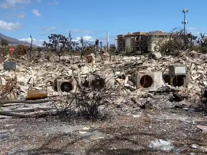 Auf Maui wurde die Kleinstadt Lahaina besonders hart getroffen.