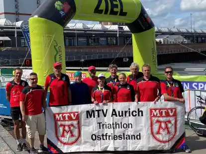 Glücklich, wieder einmal bei der Deutschen Meisterschaft gut mitgehalten zu haben: die Athleten vom MTV Aurich.