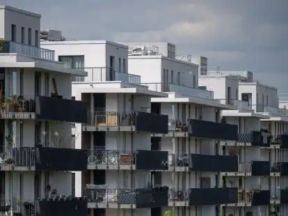 Blick auf Neubau-Wohnungen im Berliner Bezirk Sch&ouml;neberg.