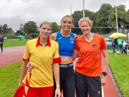 Athletinnen unter sich (v.l.): Bianka Herrmann, Christina Ritte und Alexandra Witten