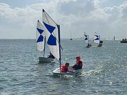Unter Segeln nach Spiekeroog und zur&uuml;ck: Die j&uuml;ngsten Wangerooger Skipper bestanden ihre Pr&uuml;fung f&uuml;r den DSV-J&uuml;ngstenschein.