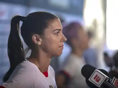 &Auml;u&szlig;erte scharfe Kritik am spanischen Fu&szlig;ball-Verbandspr&auml;sidenten Luis Rubiales:&nbsp;Alex Morgan.